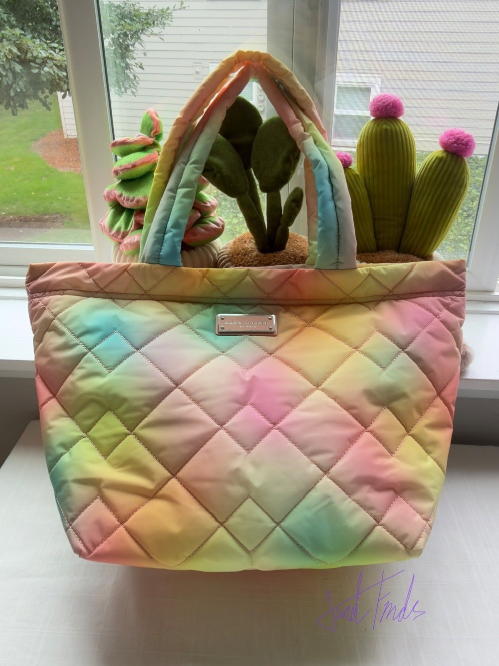 NWOT 🌈 Marc Jacobs Medium Quilted Tote - Pastel Multi